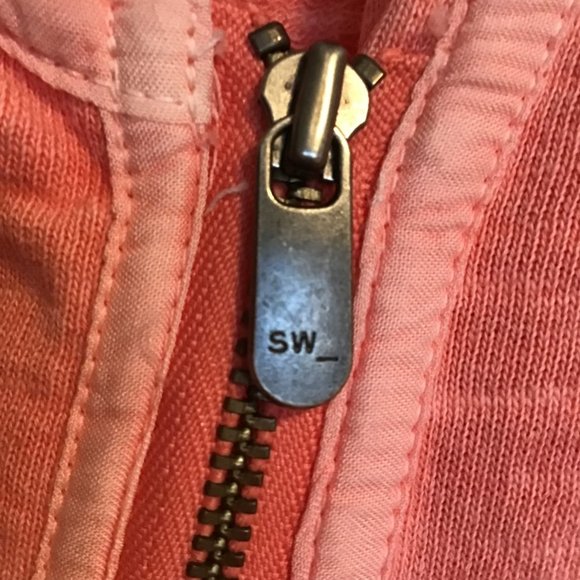 Sandwich Salmon Pink Asymmetric Zip Cotton Moto Jacket - Picture 6 of 13